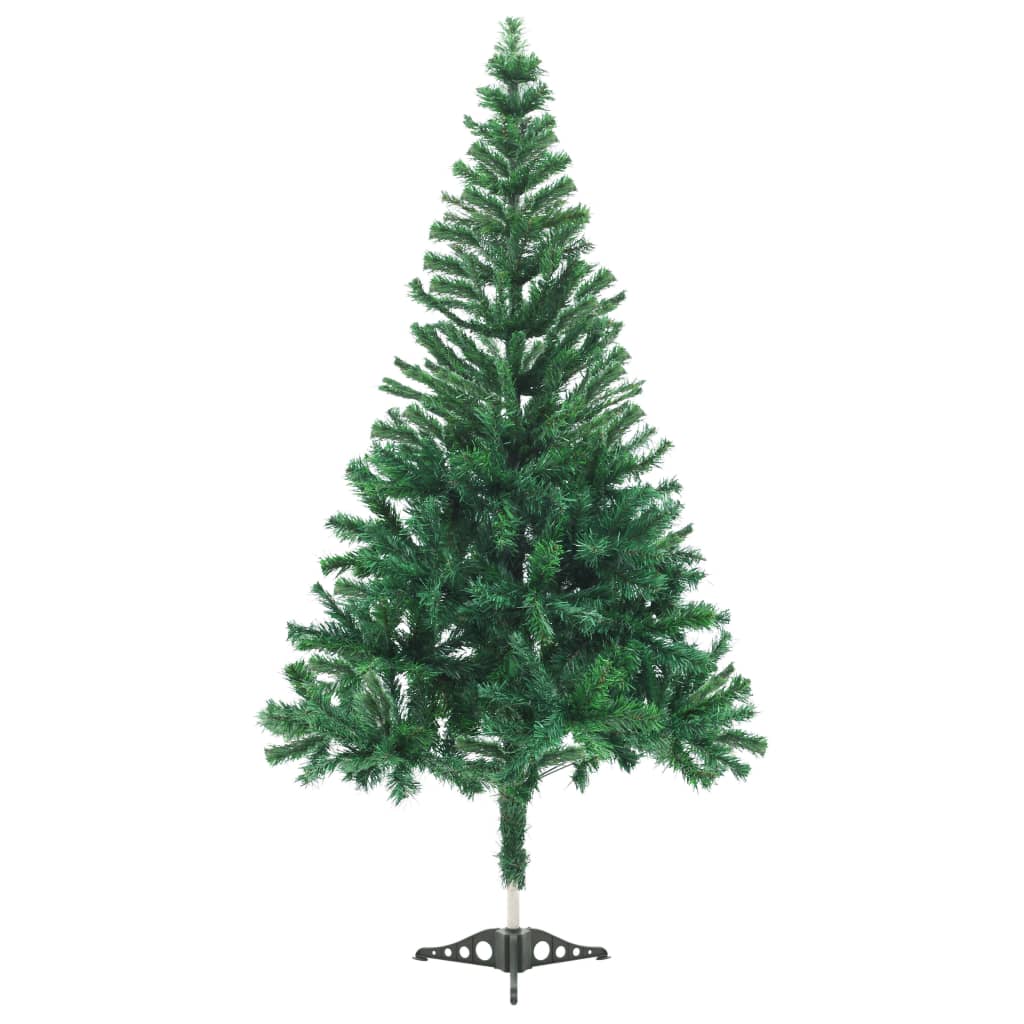 Set Albero Natale Artificiale con LED e Palline 210 cm 910 Rami cod mxl 6951