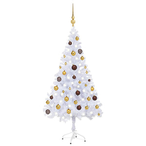 Albero Natale Artificiale con LED e Palline 120 cm 230 Rami 3077492