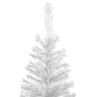 Set Albero Natale Artificiale con LED e Palline L 240 cm Bianco cod mxl 35482