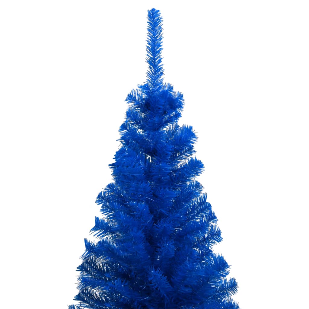 Set Albero Natale Artificiale con LED e Palline Blu 150 cm PVC cod mxl 24682