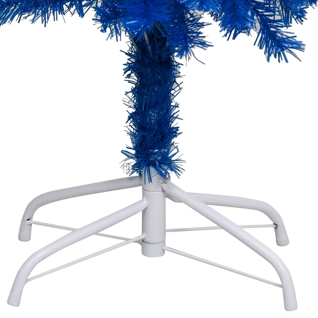 Set Albero Natale Artificiale con LED Palline Blu 150 cm PVC 3077508