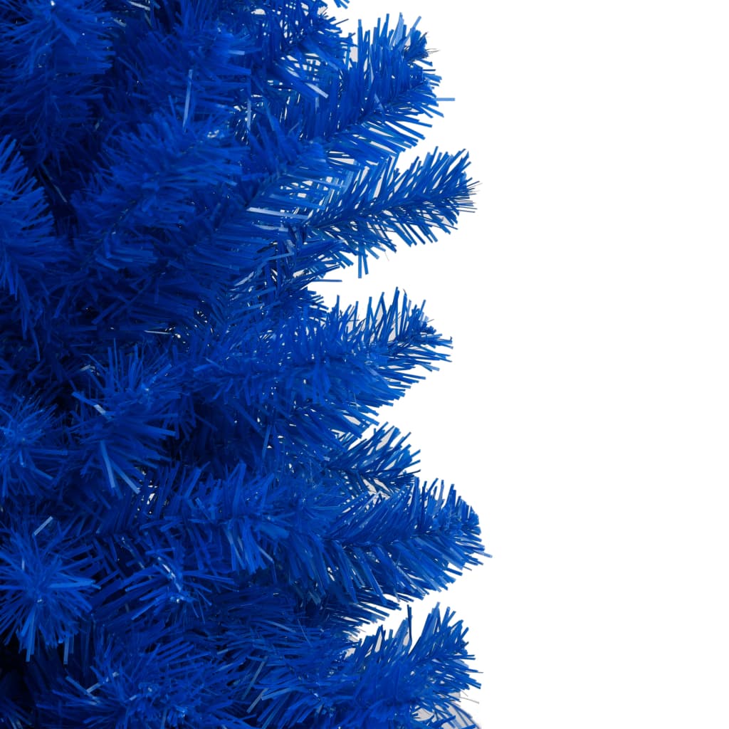 Set Albero Natale Artificiale con LED e Palline Blu 150 cm PVC cod mxl 24682