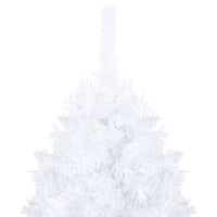 Set Albero Natale Artificiale con LED Palline Bianco 120cm PVC cod mxl 34511