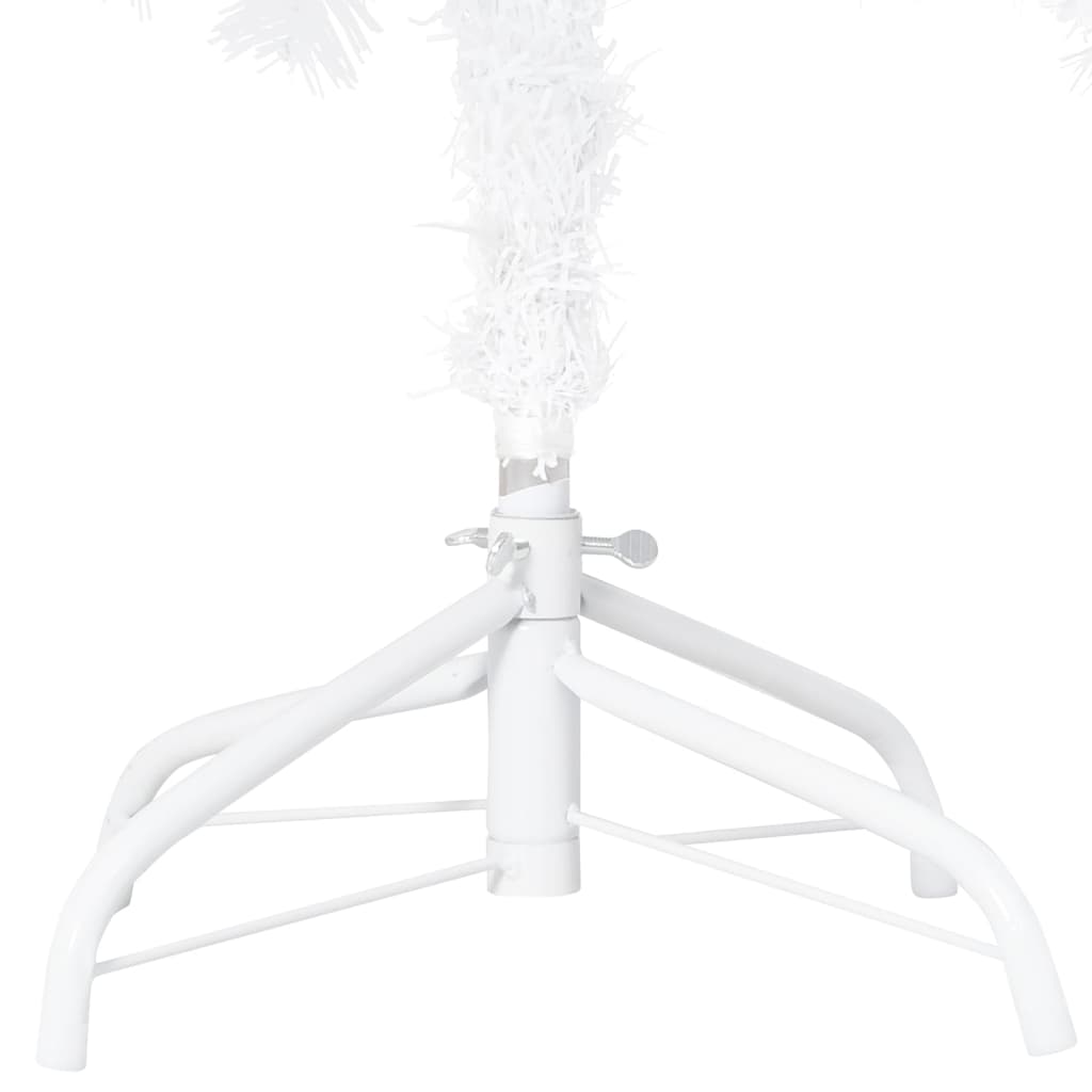 Set Albero Natale Artificiale con LED Palline Bianco 120cm PVC cod mxl 34511