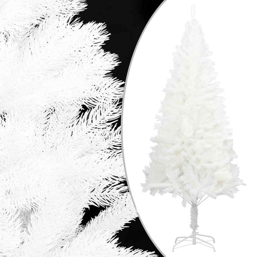 Set Albero Natale Artificiale con LED e Palline Bianco 120 cm 3077546