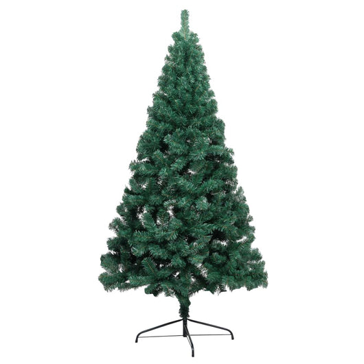 Set Albero Natale Artificiale a Metà LED e Palline Verde 120cm  cod mxl 17100