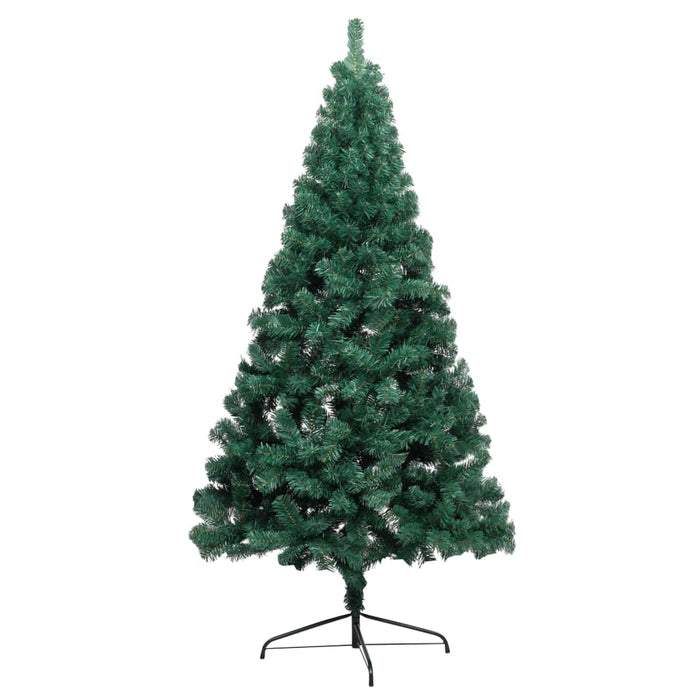 Set Albero Natale Artificiale a Metà LED e Palline Verde 150cm  cod mxl 25382