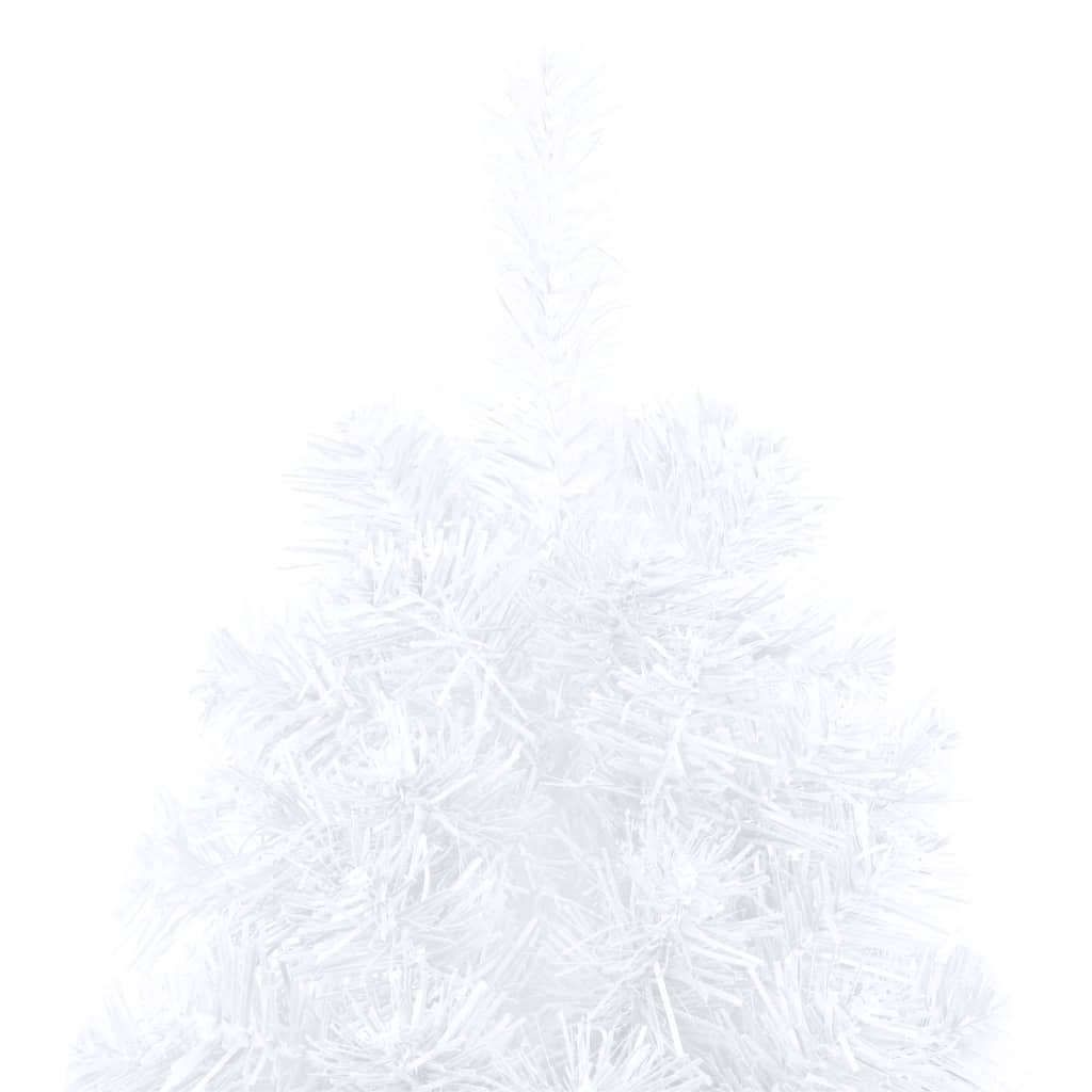 Set Albero Natale Artificiale a Metà LED Palline Bianco 180cm  cod mxl 27350