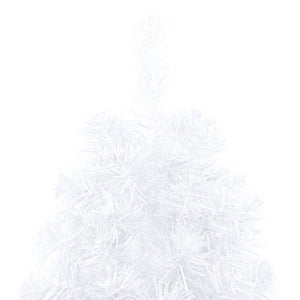 Set Albero Natale Artificiale a Metà LED Palline Bianco 180cm  cod mxl 27350