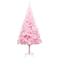 Set Albero Natale Artificiale con LED e Palline Rosa 210 cm PVC cod mxl 28038