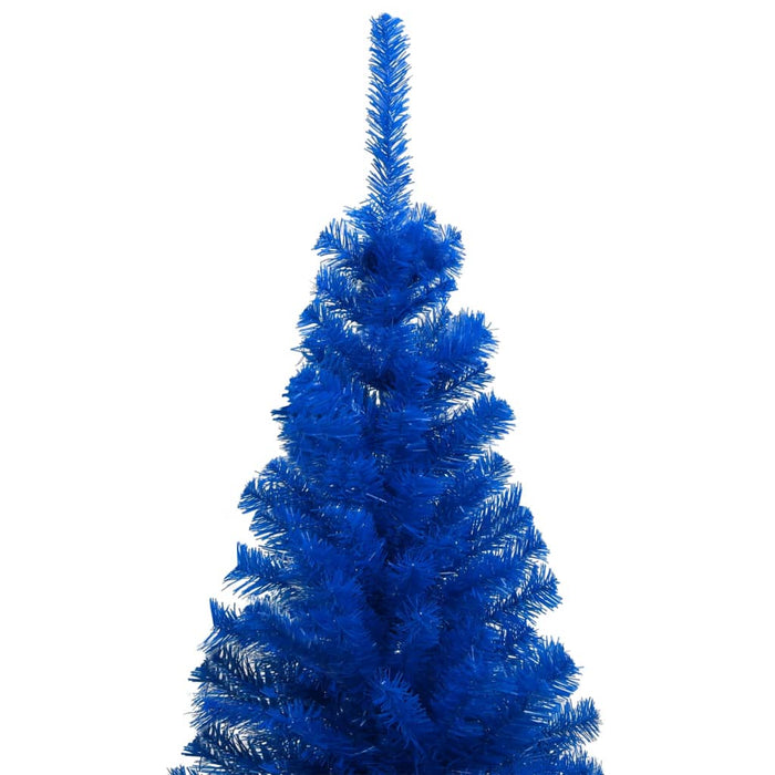 Set Albero Natale Artificiale con LED e Palline Blu 240 cm PVC 3077597