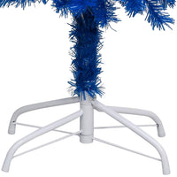 Set Albero Natale Artificiale con LED e Palline Blu 240 cm PVC 3077597