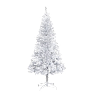 Set Albero Natale Artificiale LED e Palline Argento 150cm PET  cod mxl 17005