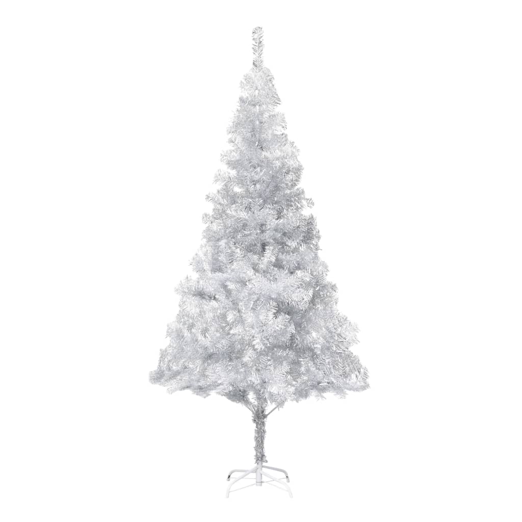 Set Albero Natale Artificiale LED e Palline Argento 180cm PET  cod mxl 27050