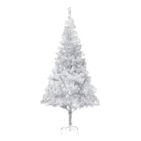 Set Albero Natale Artificiale LED e Palline Argento 180cm PET  cod mxl 27050