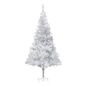 Set Albero Natale Artificiale LED e Palline Argento 180cm PET  cod mxl 27050