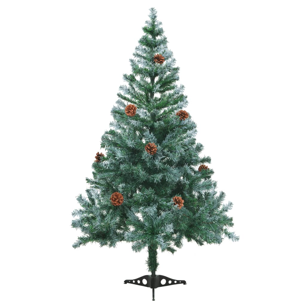 Set Albero Natale Satinato con LED Palline e Pigne 150 cm  cod mxl 27116