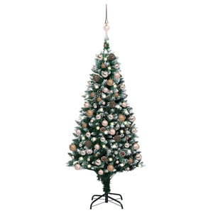 Set Albero Natale Artificiale con LED Palline e Pigne 180 cm   cod mxl 27107