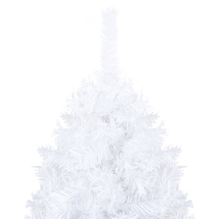 Set Albero Natale Artificiale LED e Palline Bianco 150cm PVC  cod mxl 17106