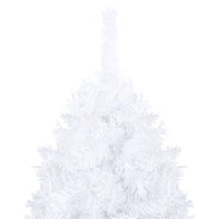 Albero di Natale Preilluminato con Palline Bianco 240 cm PVC 3077629