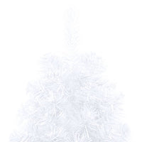 Set Albero Natale Artificiale a Metà LED e Palline Bianco 240cm 3077658