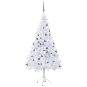 Set Albero Natale Artificiale con LED e Palline 180 cm 620 Rami cod mxl 67940