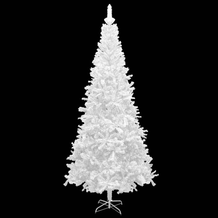 Albero Natale Artificiale LED e Palline Verde L 240 cm Bianco 3077668