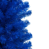 Set Albero Natale Artificiale con LED e Palline Blu 180 cm PVC  cod mxl 15694