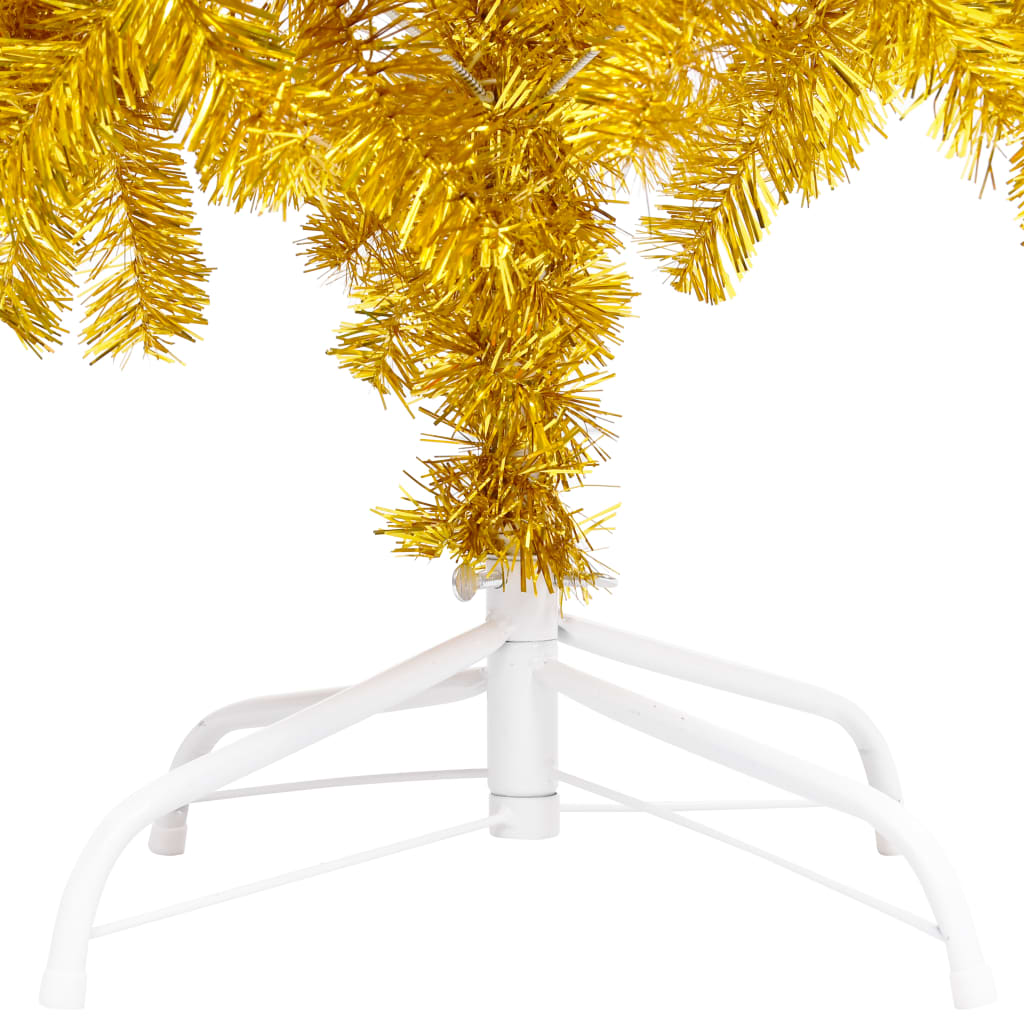 Set Albero Natale Artificiale con LED e Palline Oro 180cm PET  cod mxl 6620