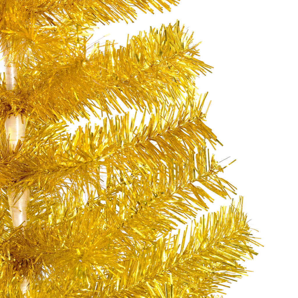 Set Albero Natale Artificiale con LED Palline Oro 210 cm PET 3077692