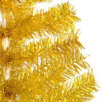 Set Albero Natale Artificiale con LED e Palline Oro 240 cm PET  cod mxl 18089