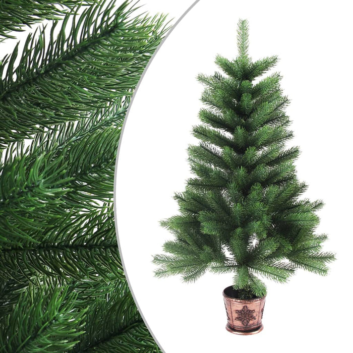 Albero di Natale Artificiale con LED e Set Palline 90 cm Verde cod mxl 15618