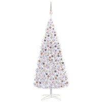 Set Albero Natale Artificiale con LED e Palline 400 cm Bianco cod mxl 28043