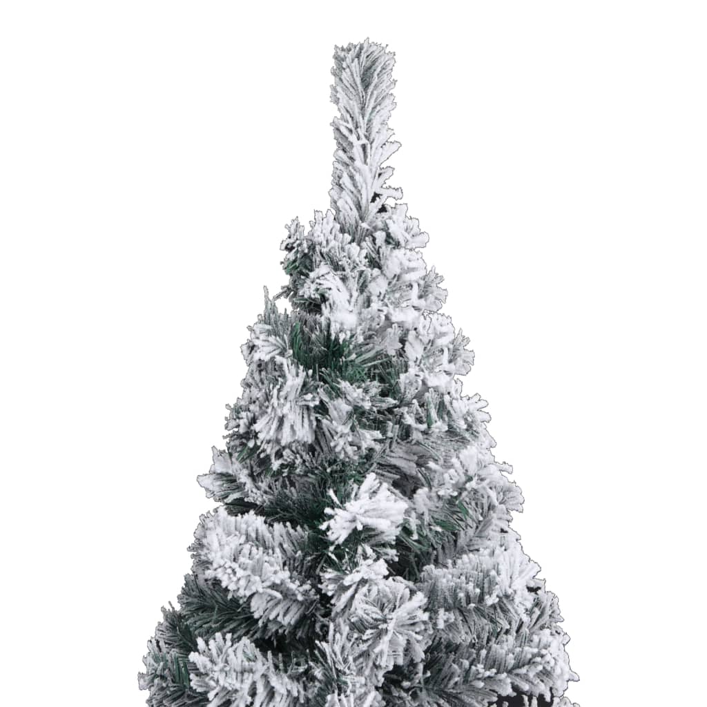 Set Albero di Natale Sottile con Luci LED e Palline Verde 240cm cod mxl 28111