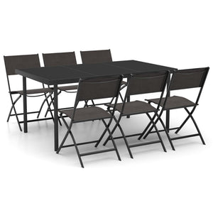 Set da Pranzo da Giardino 7 pz in Acciaio cod mxl 35511