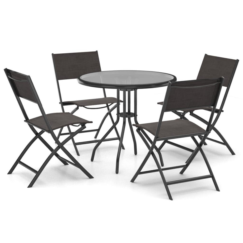 Set da Pranzo da Giardino 5 pz in Acciaio cod mxl 40762