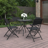 Set da Pranzo da Giardino 5 pz in Acciaio cod mxl 40762