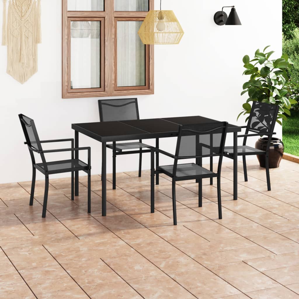 Set da Pranzo da Giardino 5 pz in Acciaio cod mxl 35857