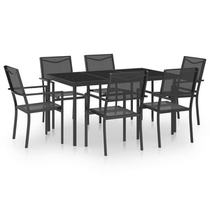 Set da Pranzo da Giardino 7 pz in Acciaio  cod mxl 35209