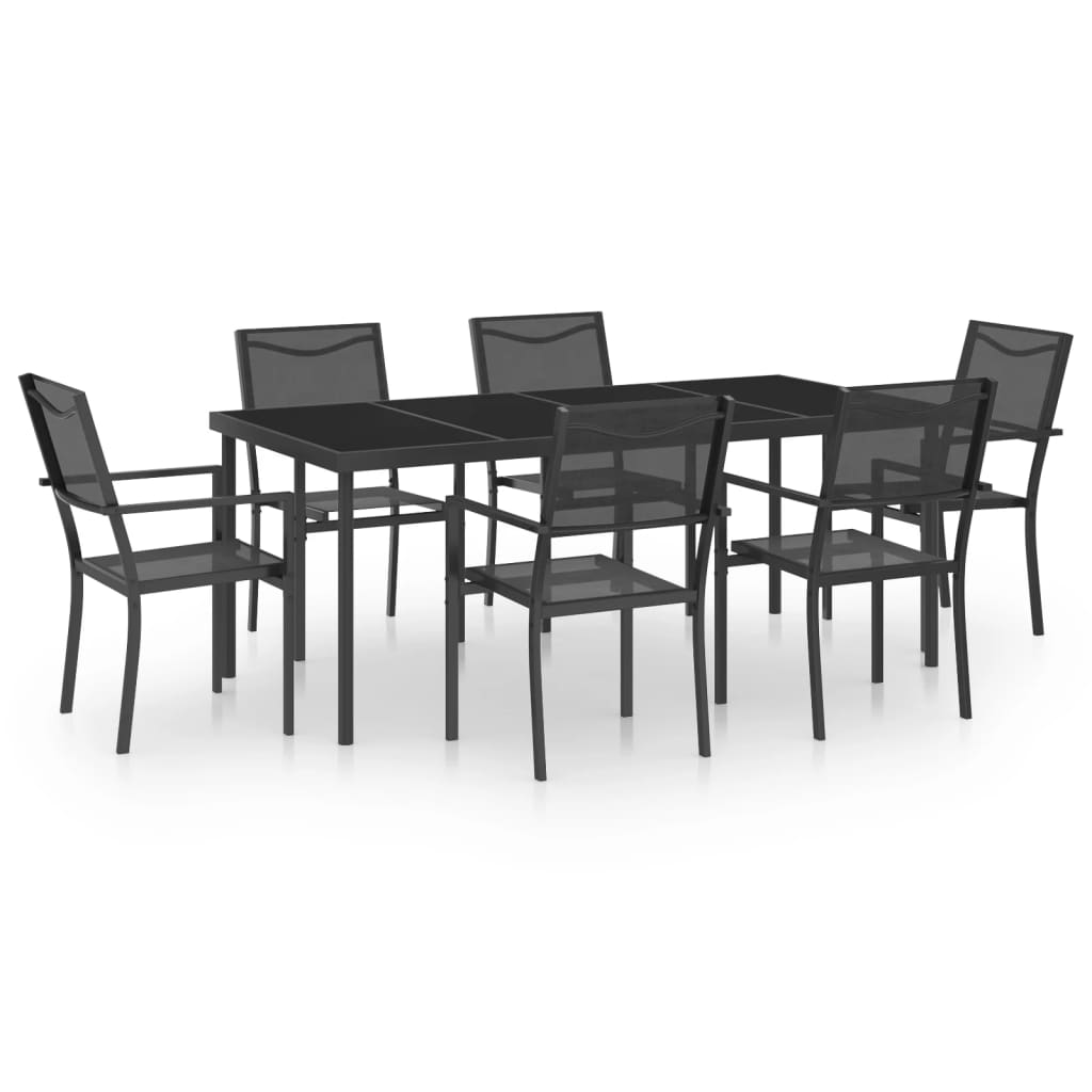 Set da Pranzo da Giardino 7 pz in Acciaio  cod mxl 35296