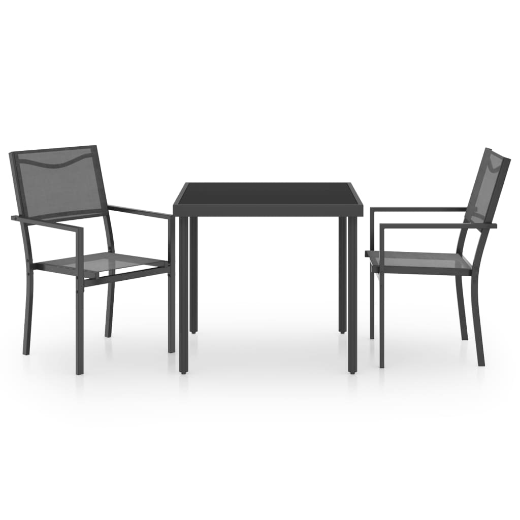 Set da Pranzo da Giardino 3 pz in Acciaio cod mxl 35064