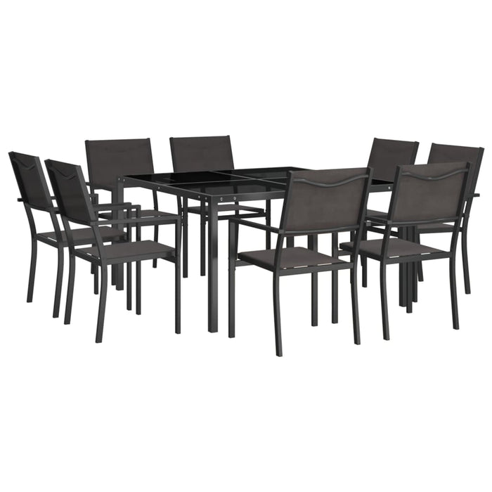 Set da Pranzo da Giardino 9 pz in Acciaio 3073524