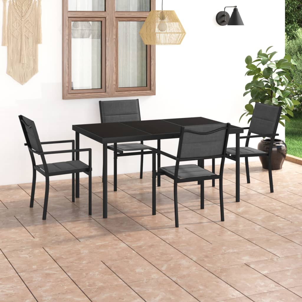 Set da Pranzo da Giardino 5 pz in Acciaio cod mxl 40892