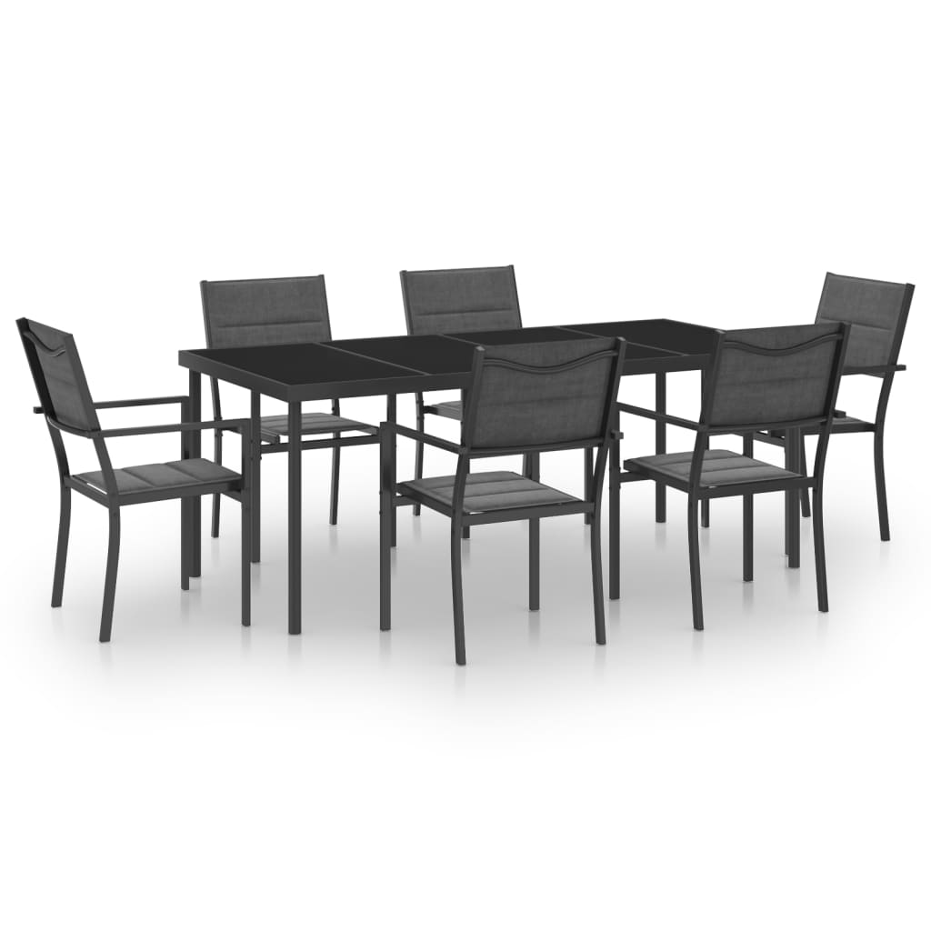 Set da Pranzo da Giardino 7 pz in Acciaio cod mxl 40899