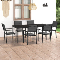 Set da Pranzo da Giardino 7 pz in Acciaio cod mxl 40899