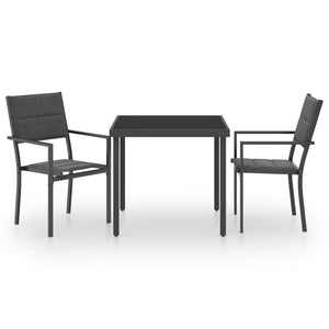 Set da Pranzo da Giardino 3 pz in Acciaio cod mxl 36039