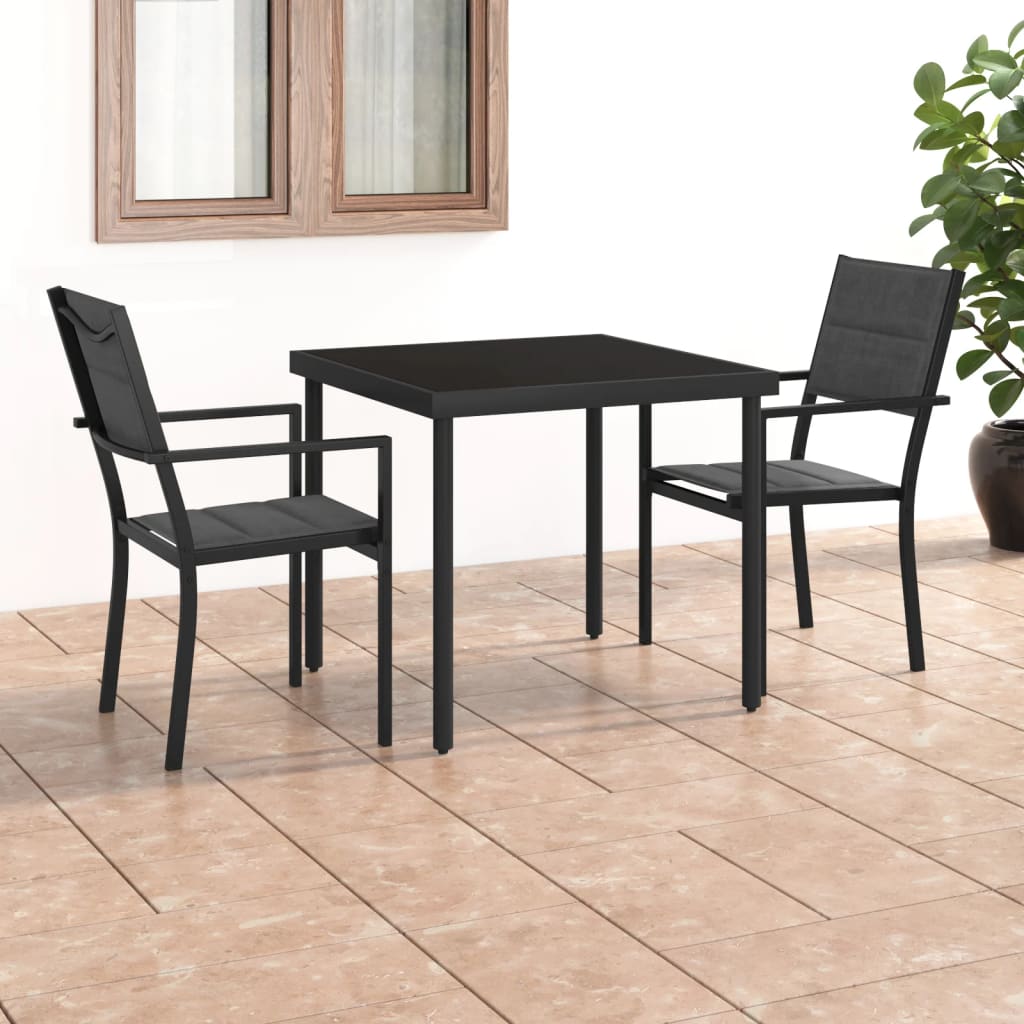 Set da Pranzo da Giardino 3 pz in Acciaio cod mxl 36039