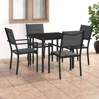 Set da Pranzo da Giardino 5 pz in Acciaio 3073532