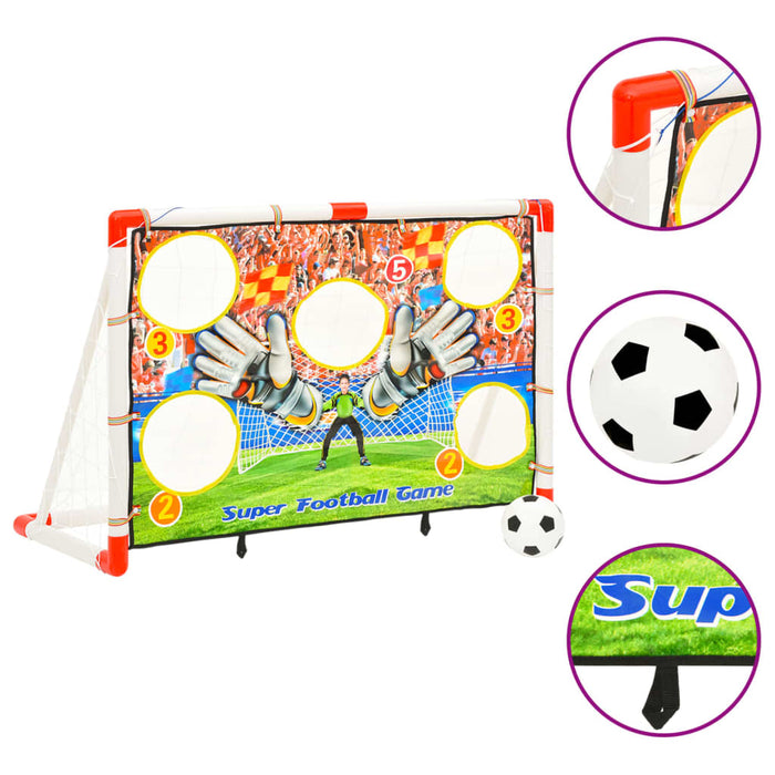 Set Porta da Calcio per Bambini con Pannello 120x51x77,5 cm cod mxl 76768