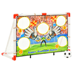 Set Porta da Calcio per Bambini con Pannello 120x51x77,5 cm cod mxl 76768